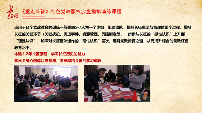 《重走長征》紅色黨建沙盤課程