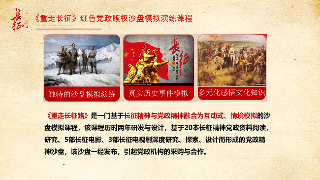 《重走長征》紅色黨建沙盤課程